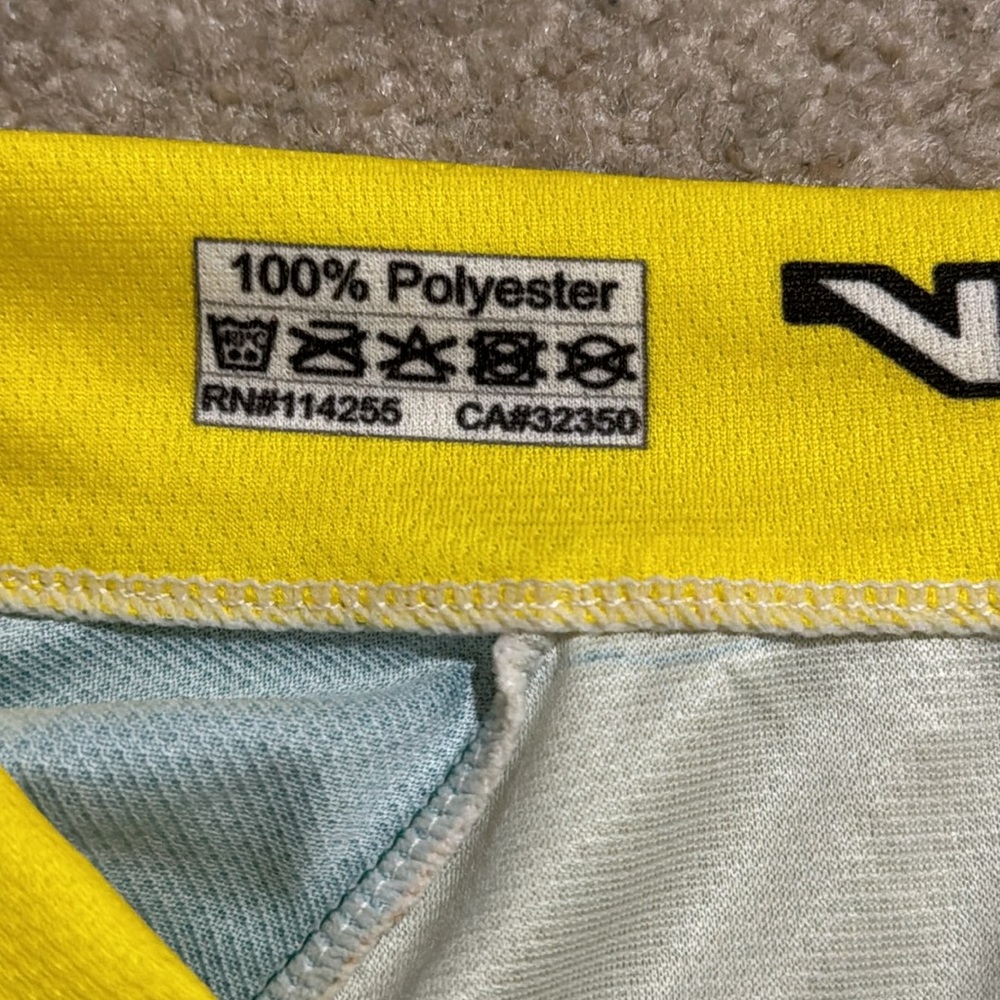 L.L. Bean V-Gear Cycling Jersey Shirt Green Orange Yellow 1/2 Zip Pockets-XXL - Picture 11 of 12